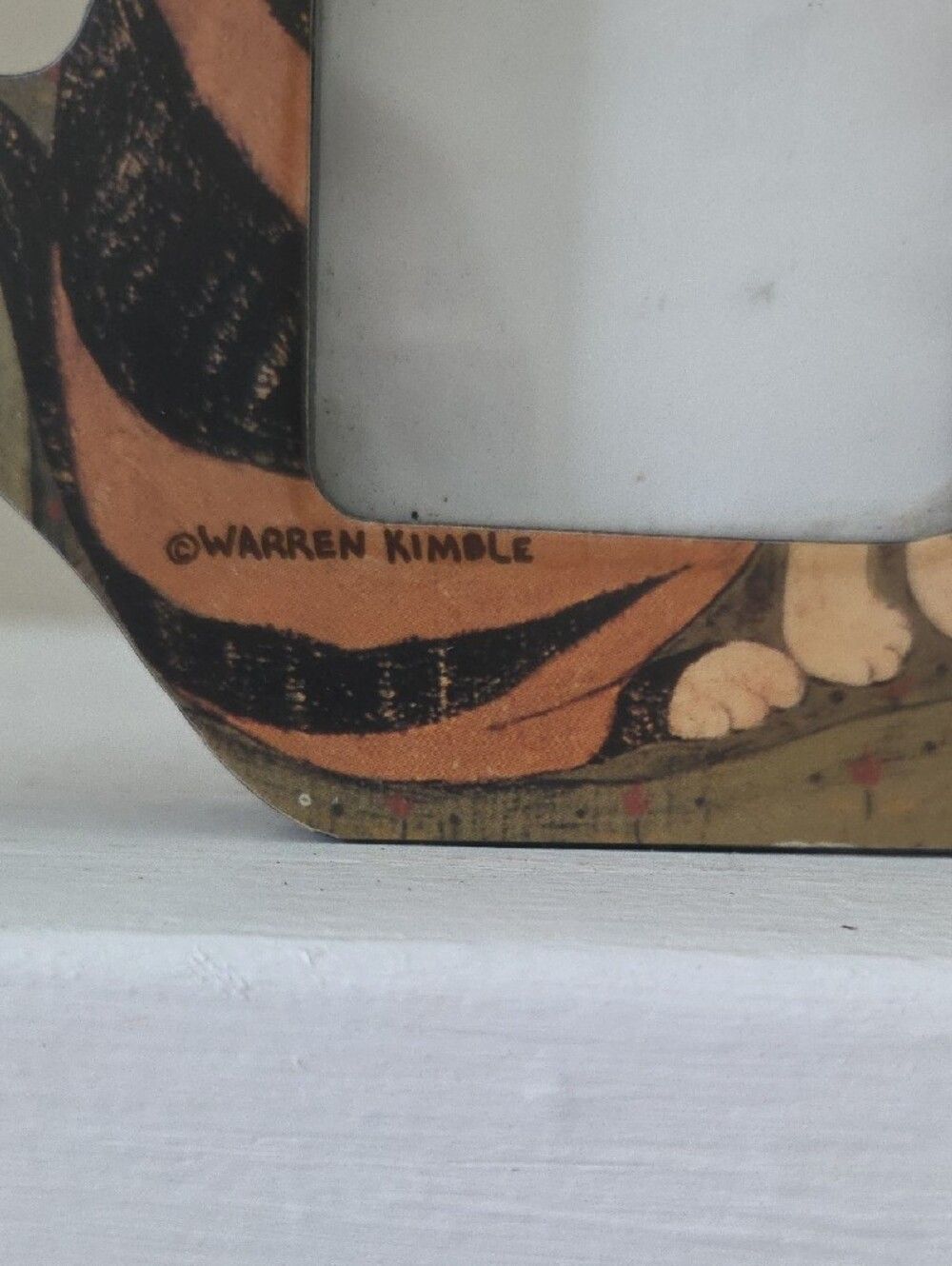 Warren Kimble Cat "Claire" Photo Frame - Picture 2 of 8